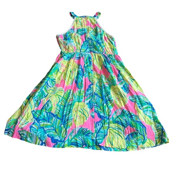 Lilly Pulitzer Kinley Dress Pink Sunset Local Flavor Tropical Beach Size 2 Women - Picture 7 of 14